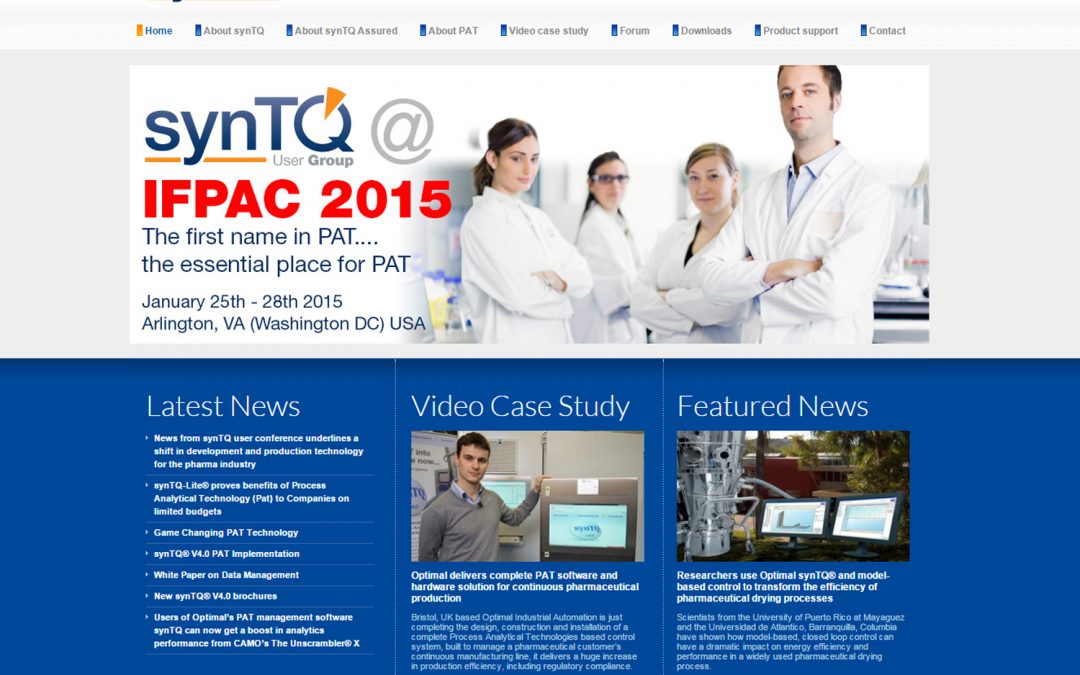 Optimal’s dedicated synTQ PAT software website goes live